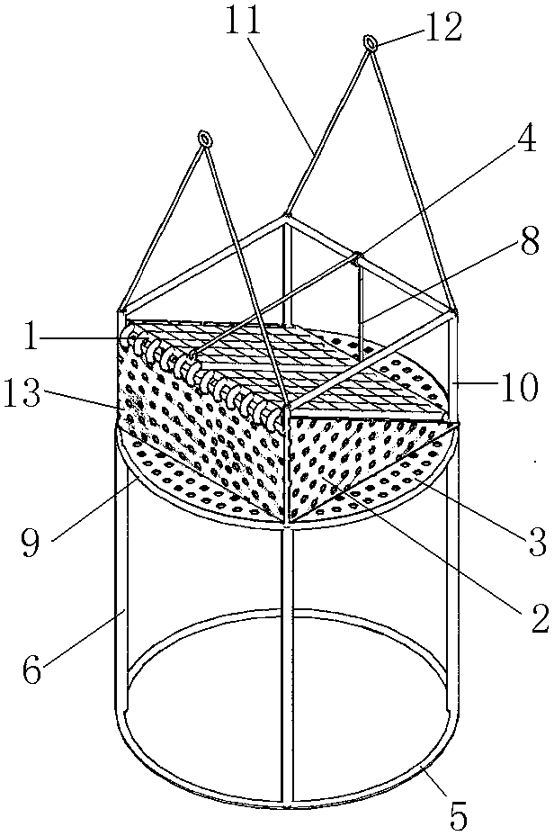 Hole pile excavation safety protection device