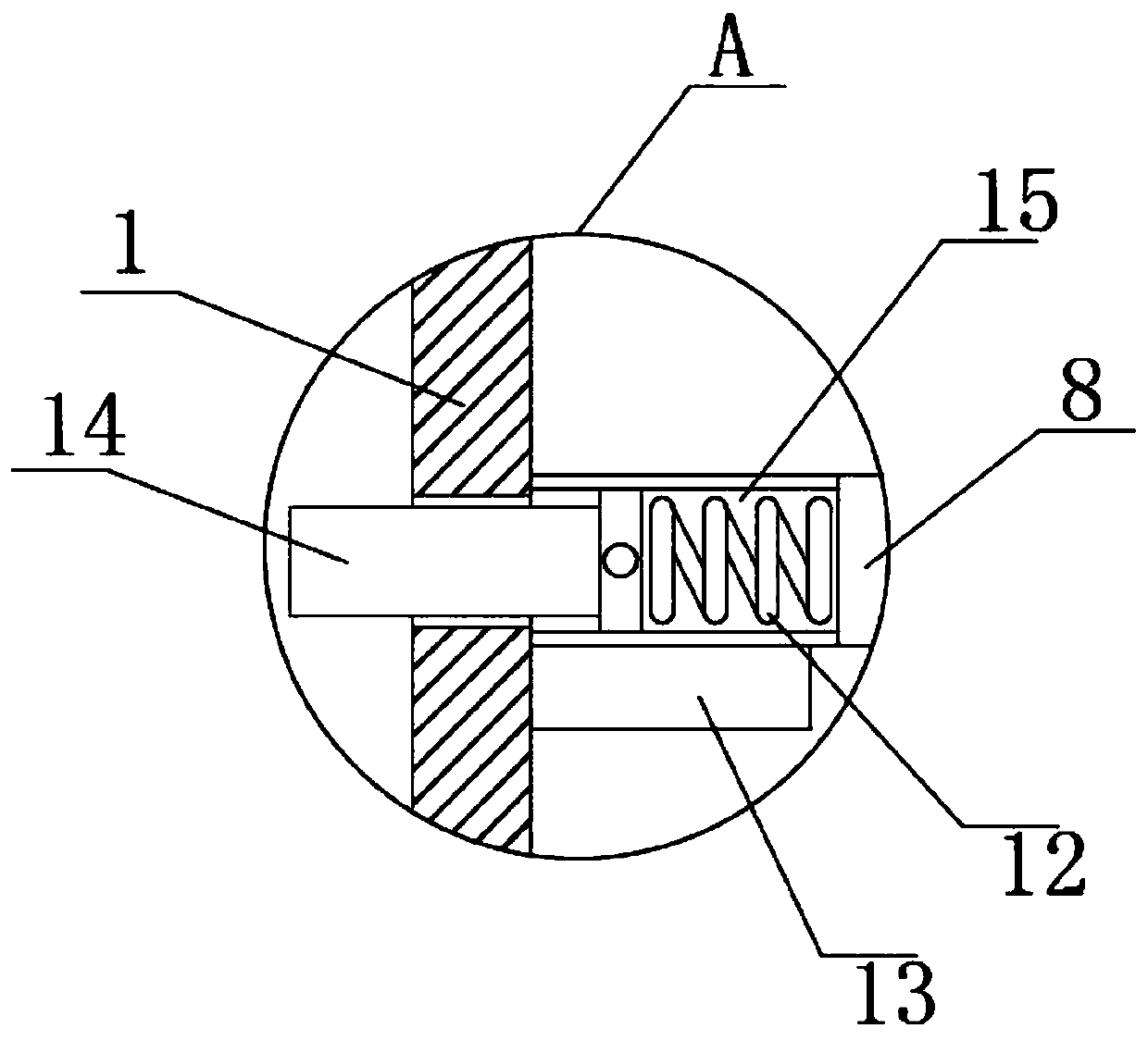 Screening device for silicon monoxide composite negative electrode material