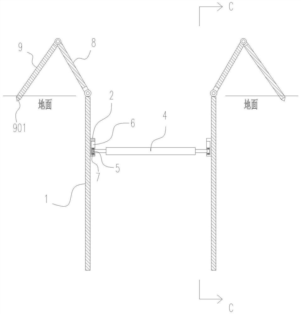 Groove supporting device