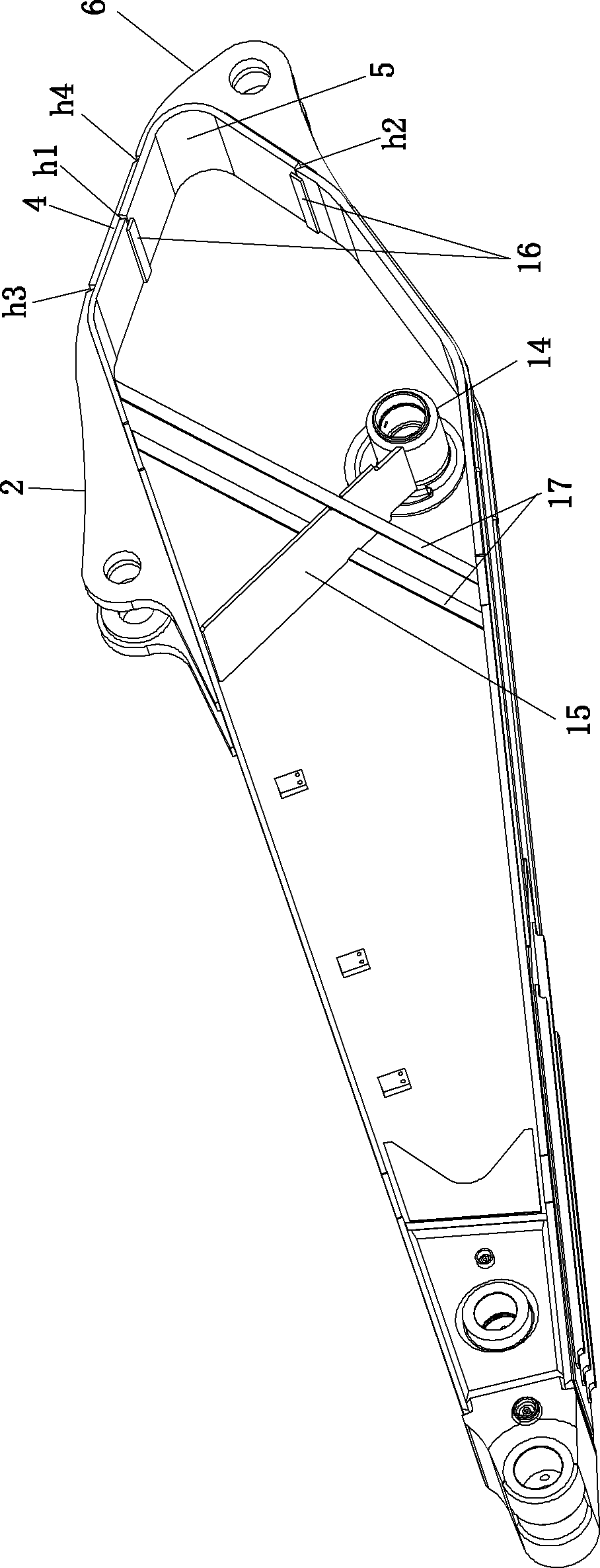 Bucket rod of excavator