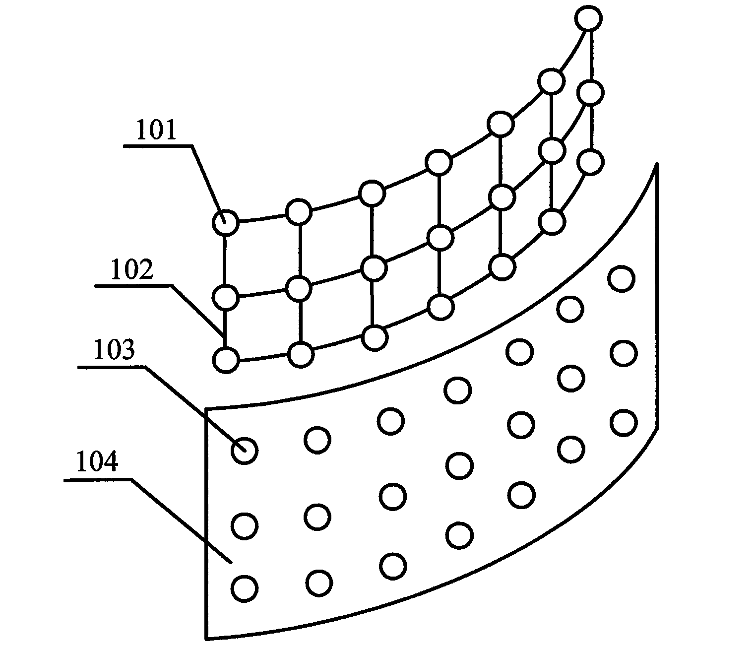 Arc surface LED display screen