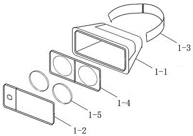 Novel 3D virtual reality glasses display system and working process thereof