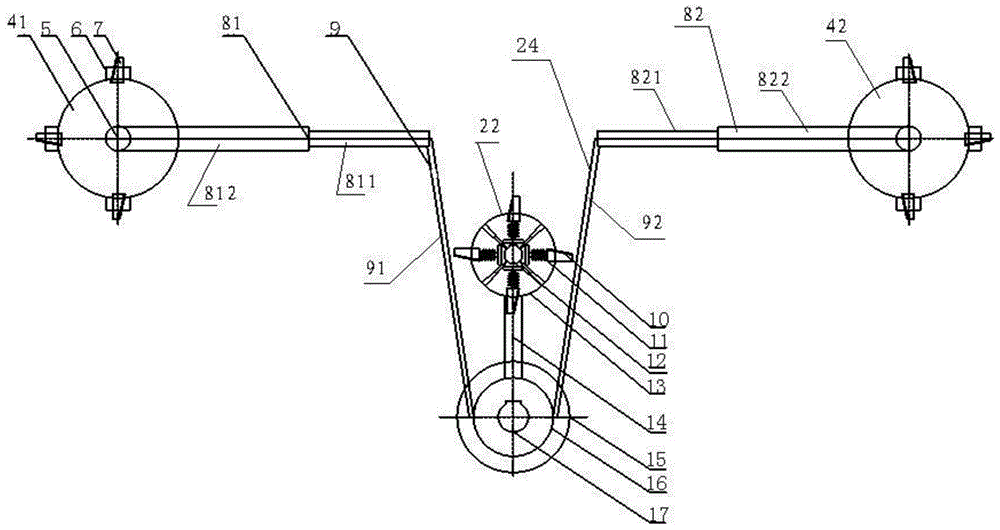 Tip cutting device for sugarcane harvester