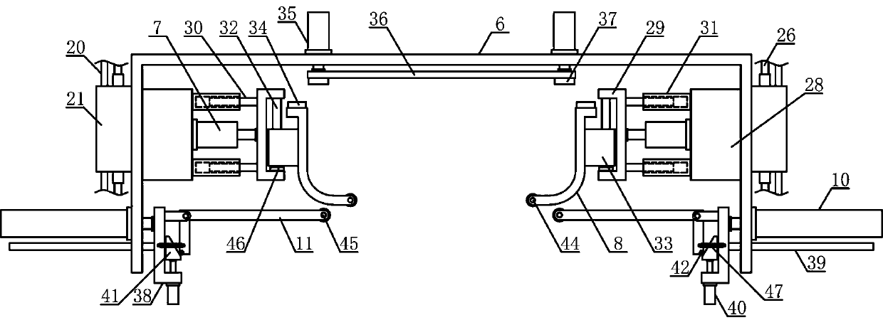 Transferring mechanism of plastic particle storage bag