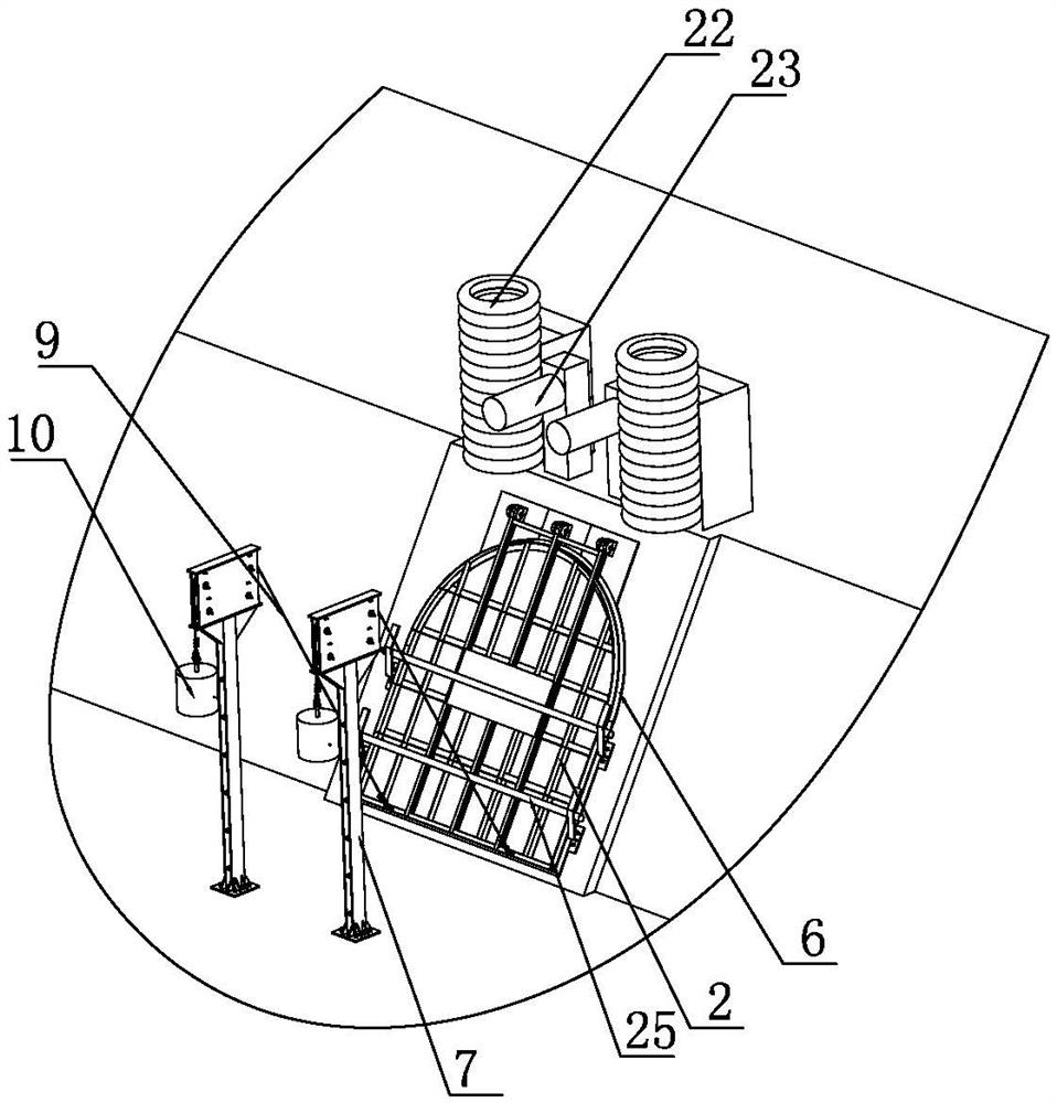 A self-duplex inclined shaft pressure relief and explosion-proof device and method for safe production in coal mines