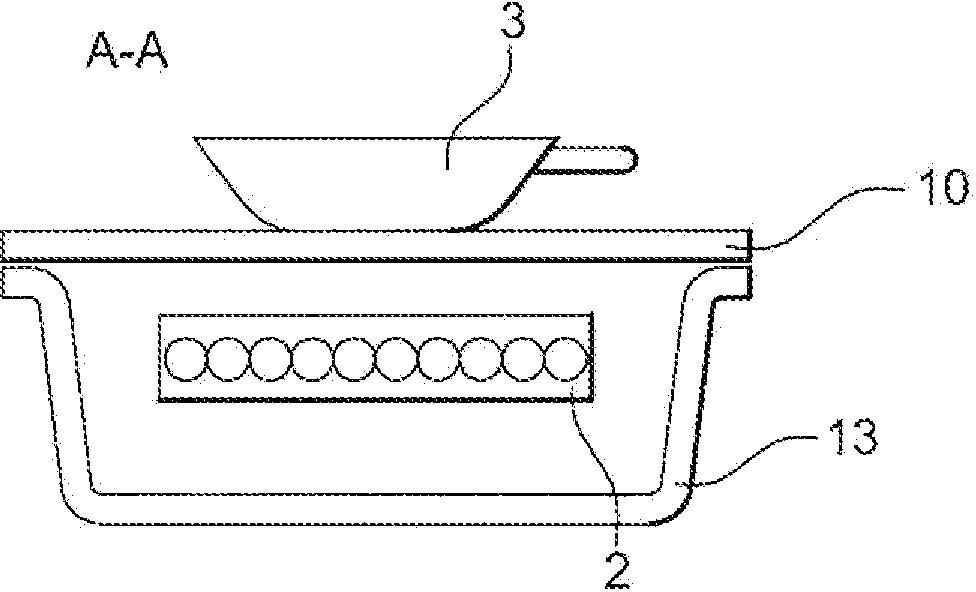 Device for induction heating