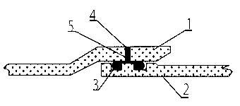 Axial locking joint of glass reinforced plastic pipeline