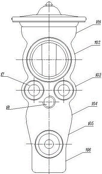 Double-damping thermal expansion valve with effect of reducing vibration and noise
