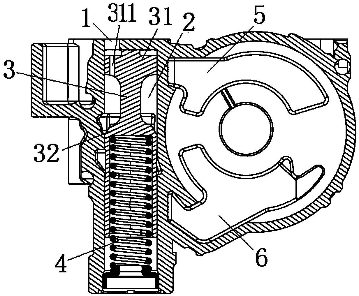 Oil pump and control method of engine lubrication system of oil pump