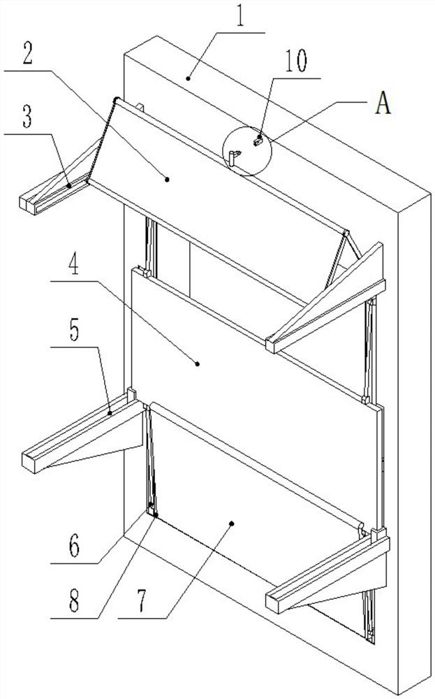 Externally-hung stretchable hollowed-out balcony of fabricated building and construction method thereof