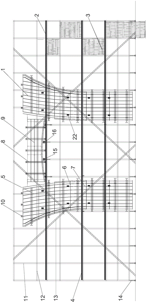 Construction method for overall formwork one-time forming structure of pier