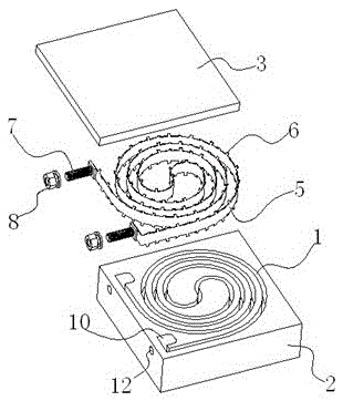 A water-cooled resistor for frequency conversion cabinet and its manufacturing method