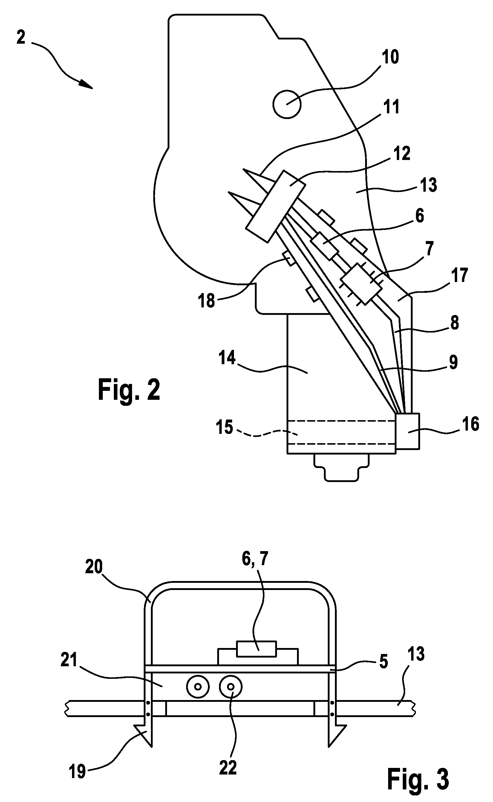 Connecting support for holding motor electronics