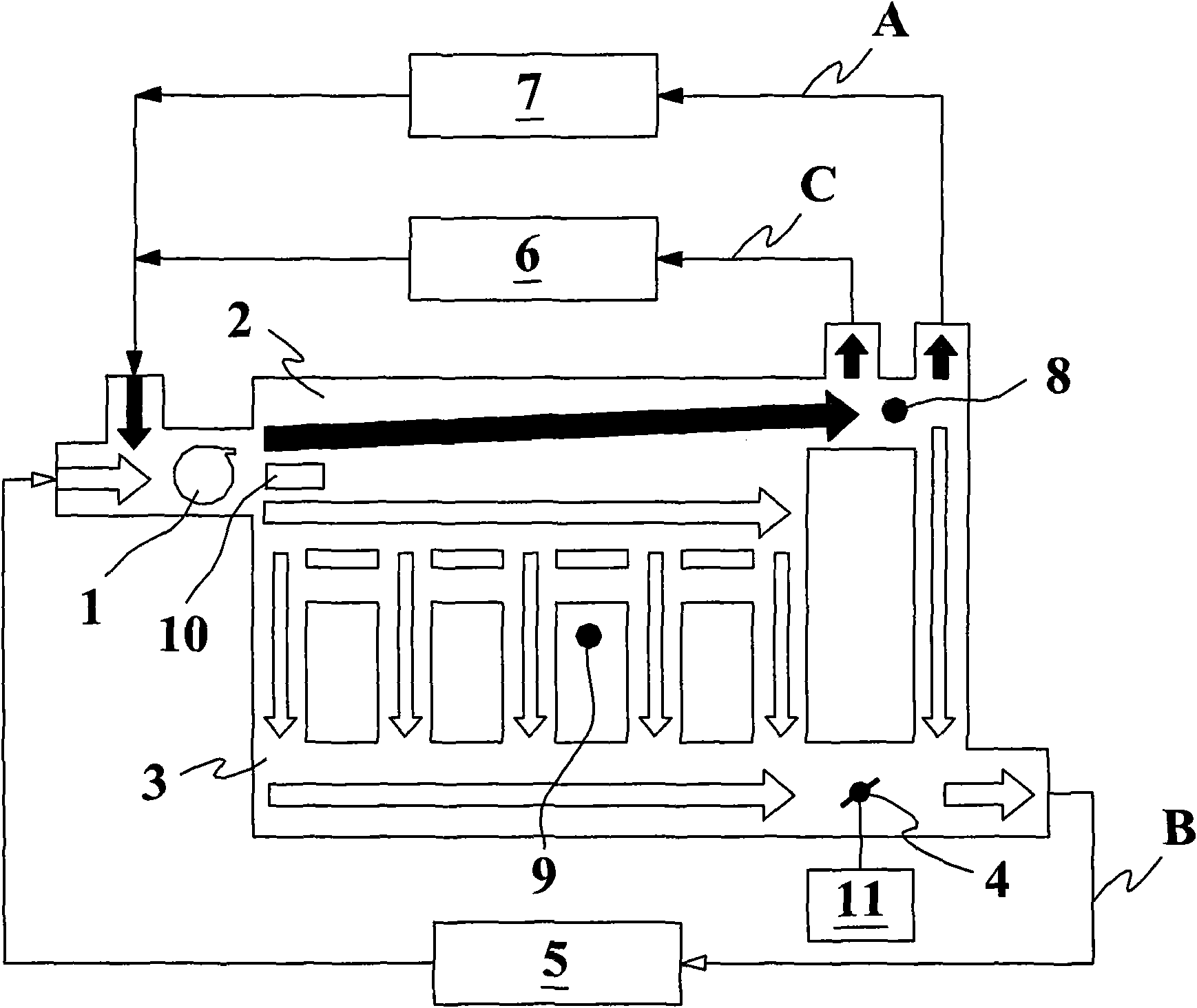 An engine cooling system and a cooling method