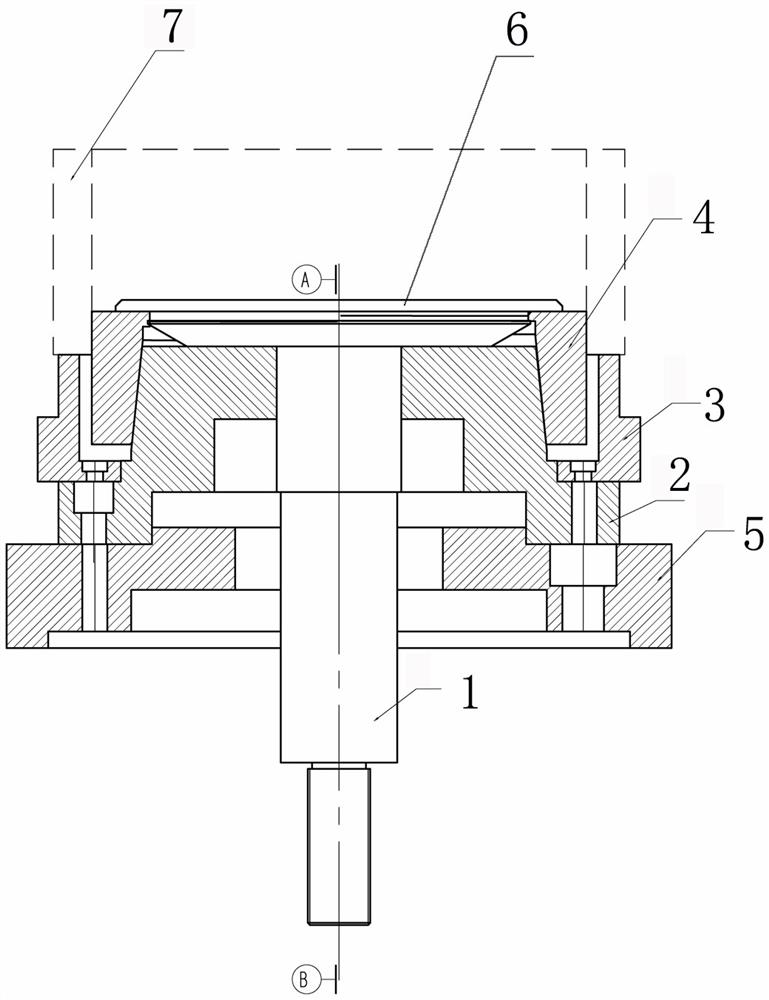 Machining method for gear ring type product