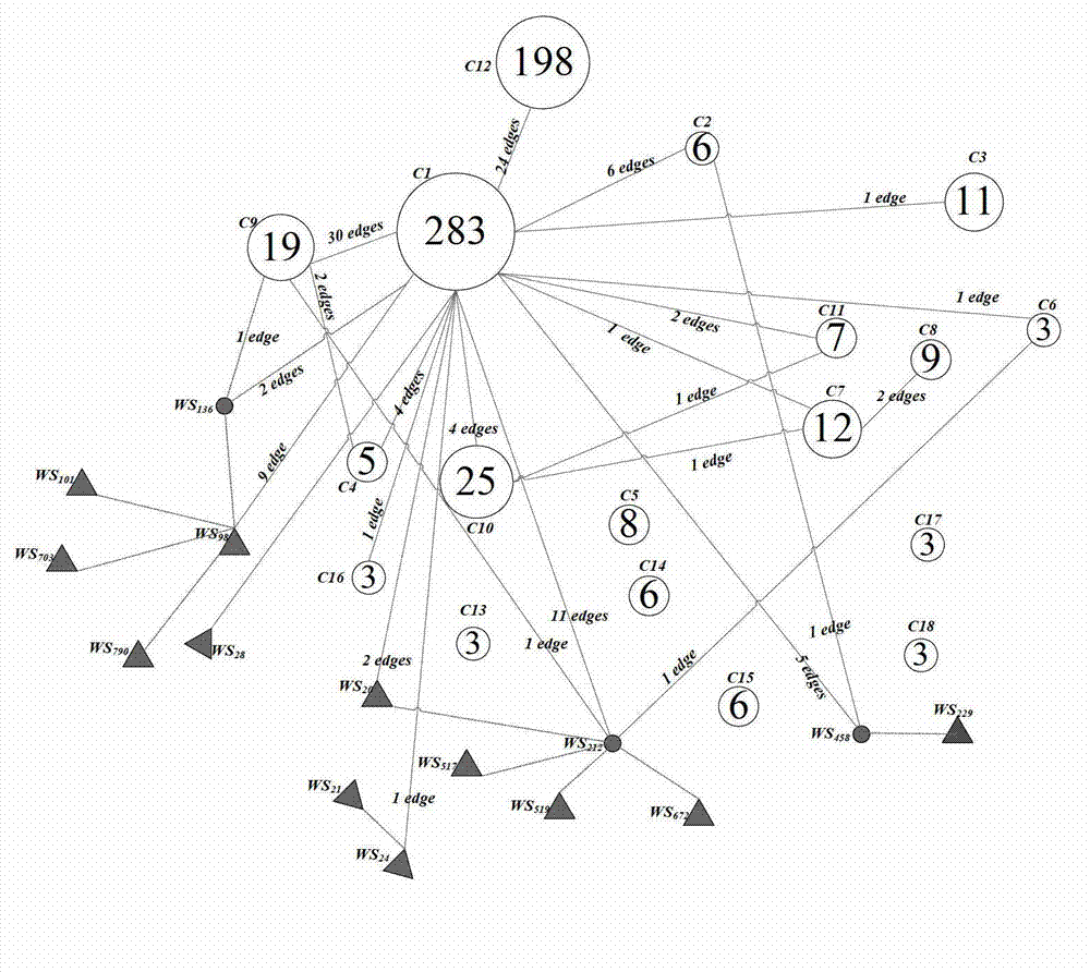 Web service based simulating functional information clustering method