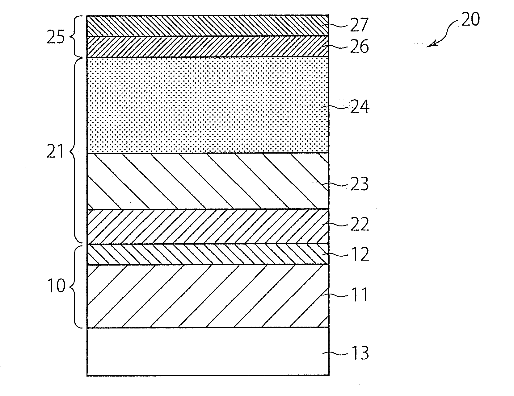 Anode structure for use in organic el device, production method thereof and organic el device