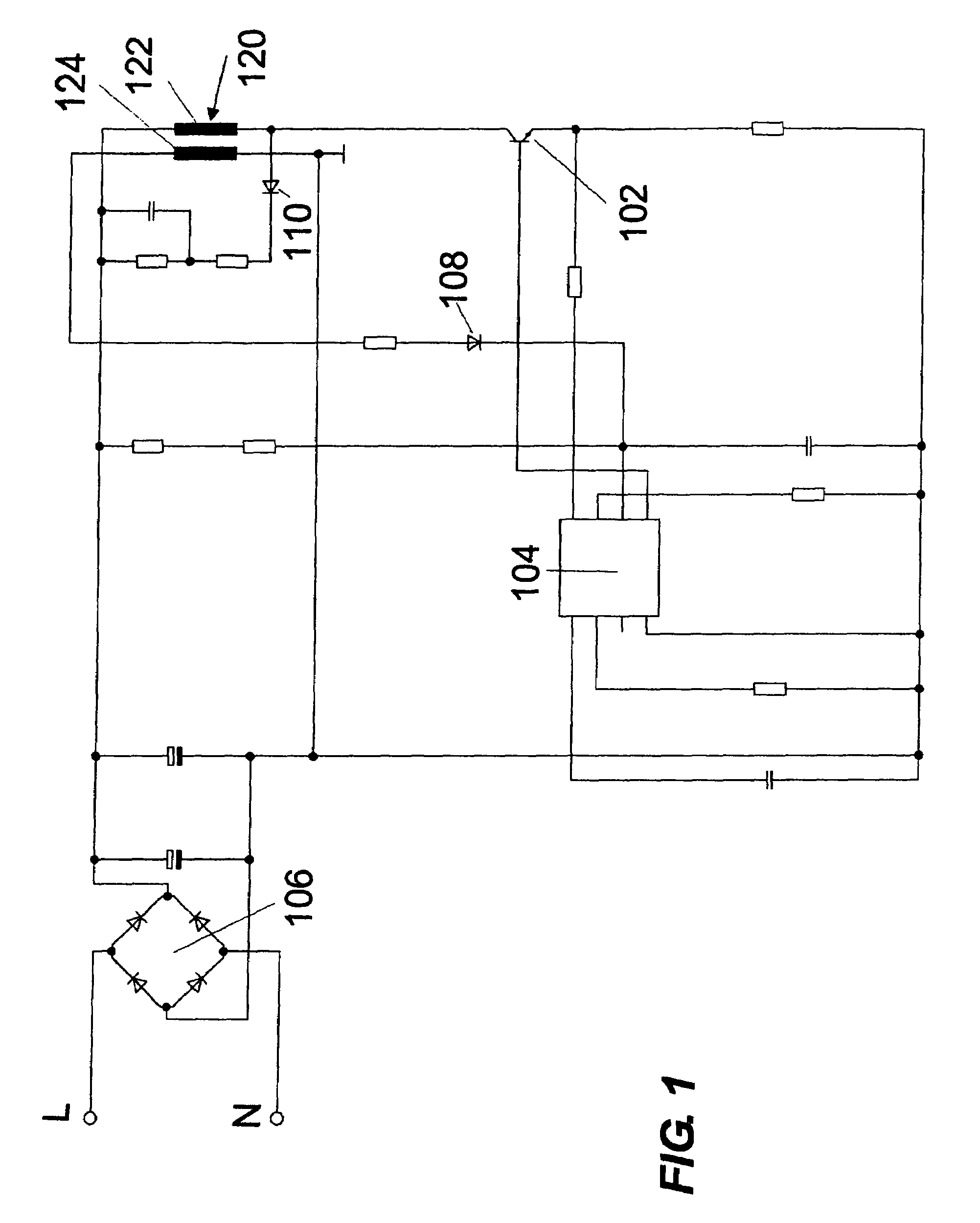Active primary-sided circuit arrangement for a switch-mode power supply