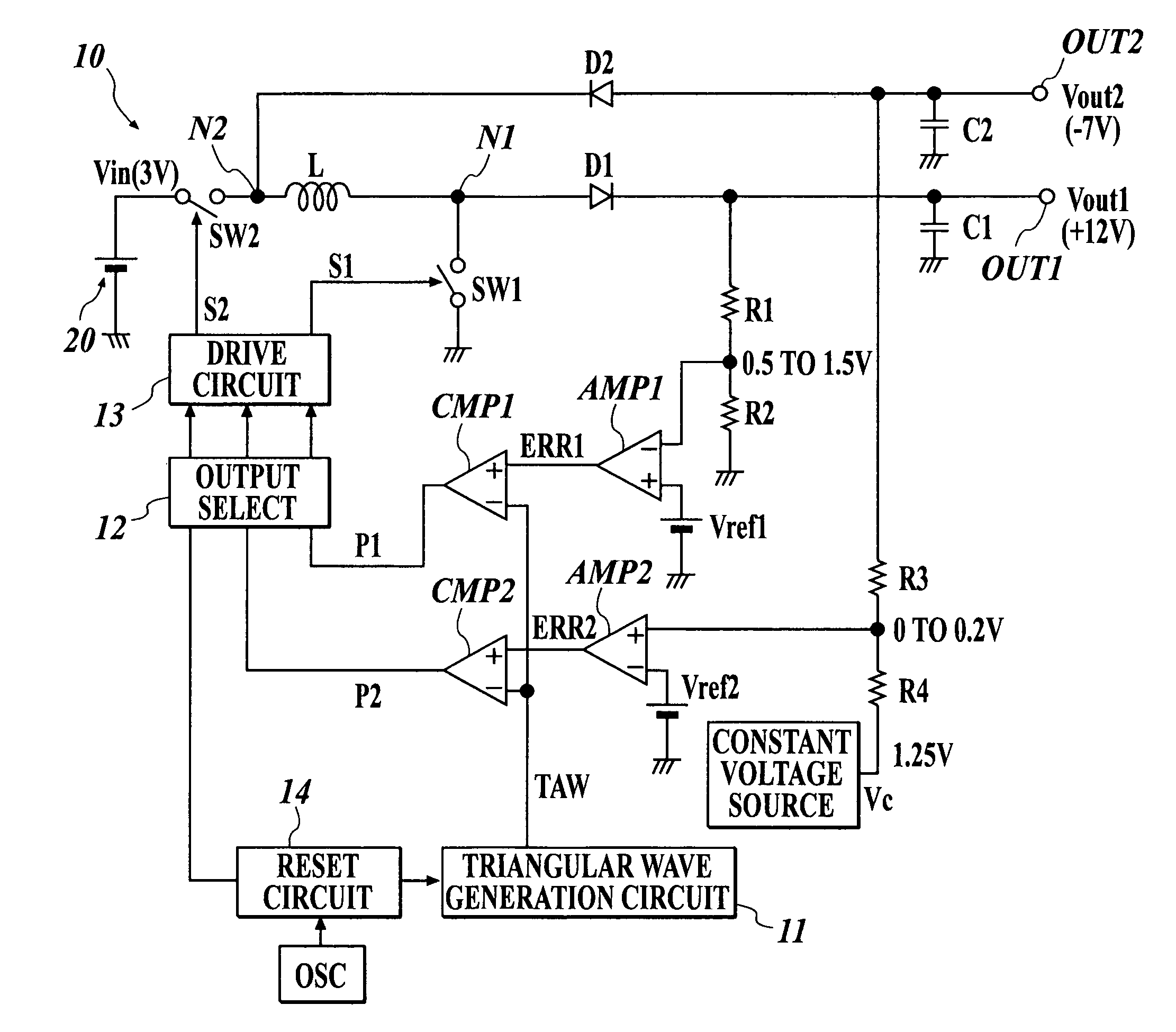 Multi-output type DC/DC converter