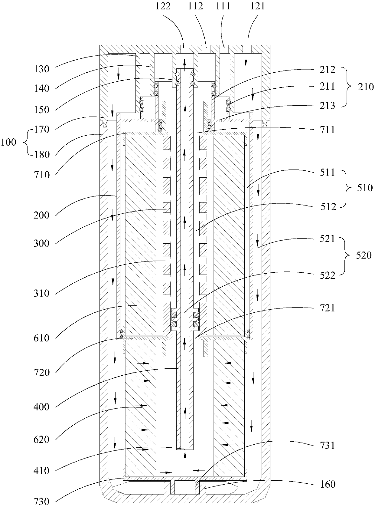 Filtration core assembly and water purification system