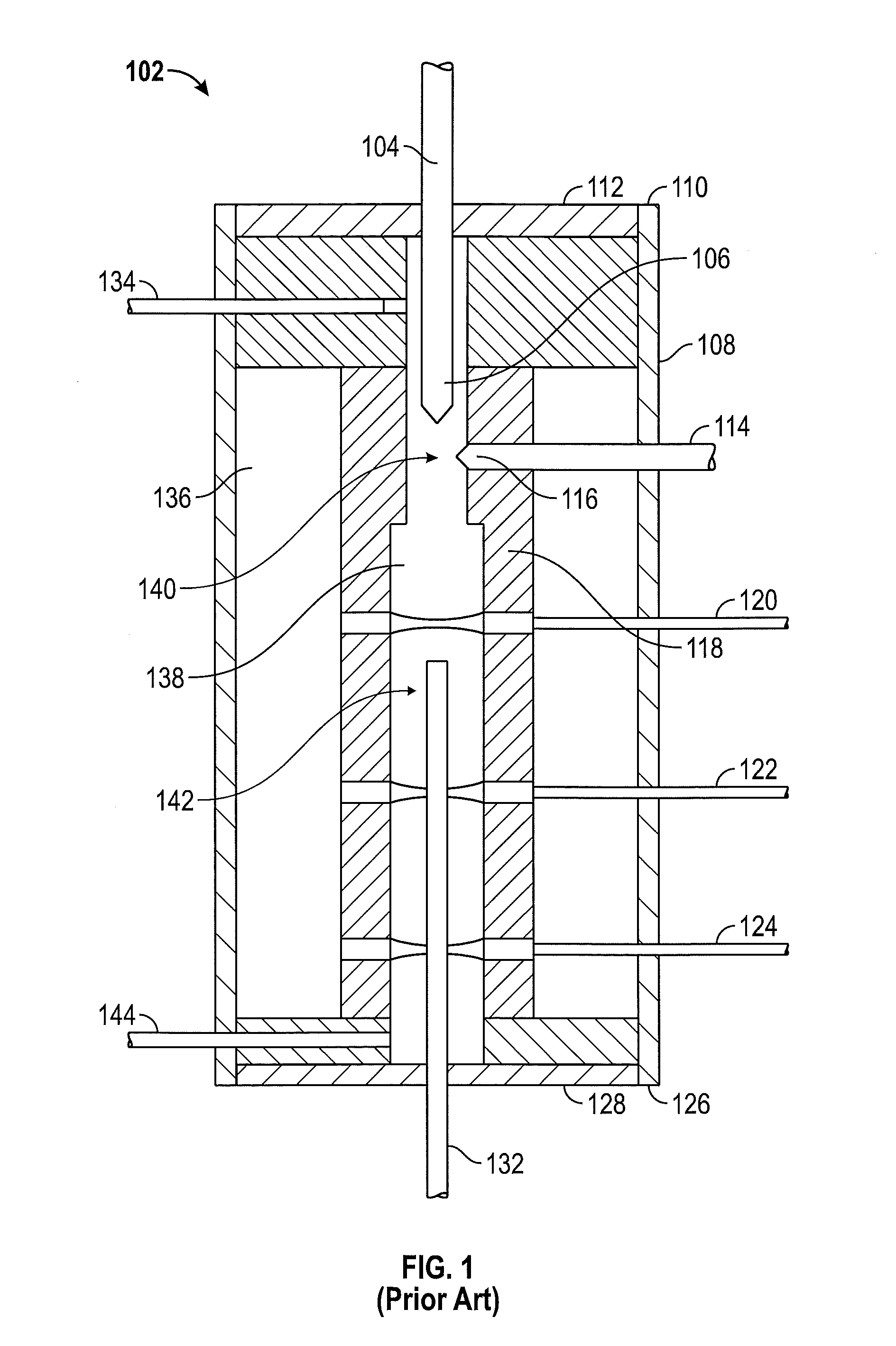 Pulsed discharge helium ionization detector with multiple combined bias/collecting electrodes for gas chromatography and method of use