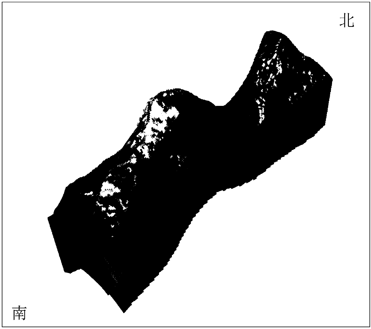 Method for quantifying classification reservoir space distribution characteristics