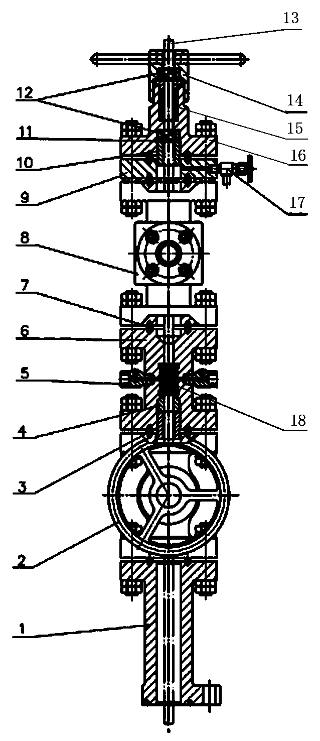 Sealing device used for pressure lifting and lowering of temperature measuring cable in sagd well