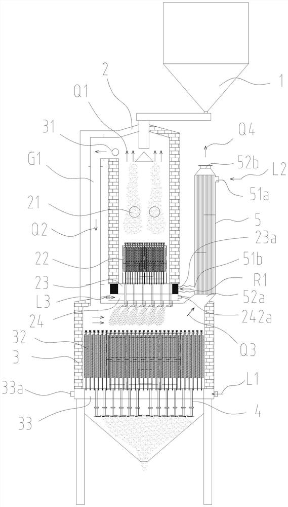 Method for recycling foundry waste sand based on vertical energy-saving roasting furnace