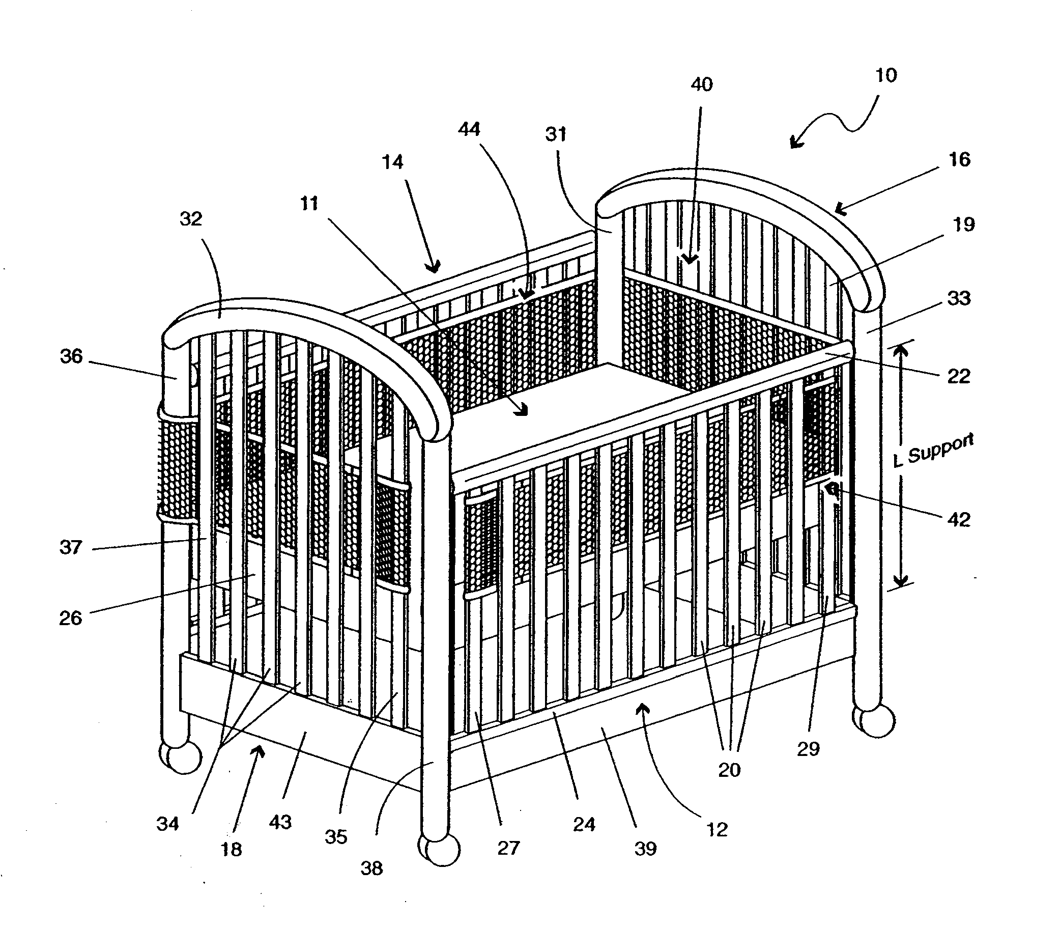 Crib shield system and other breathable apparatus