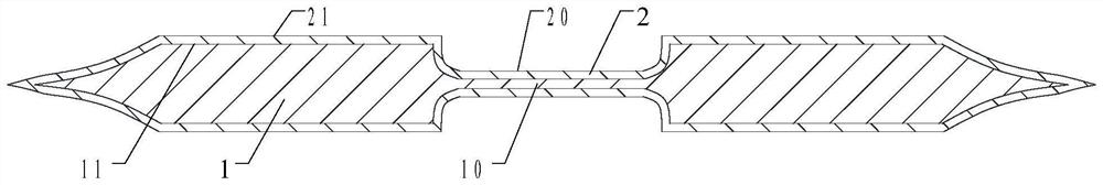 Durable press-fit cleaning block and production process thereof