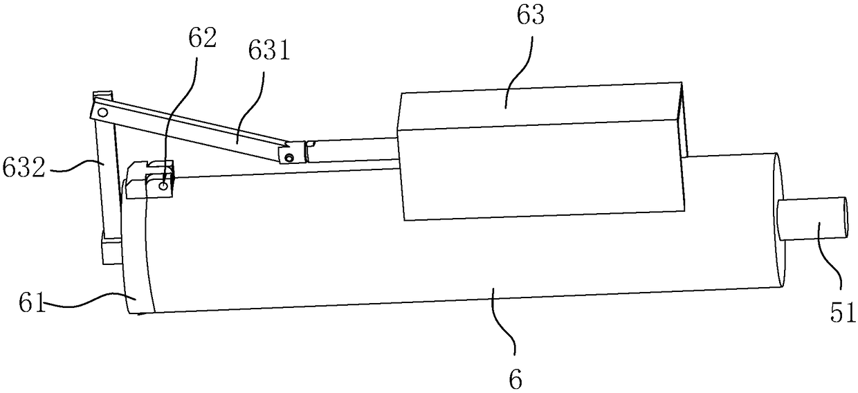 Device for clearing molten aluminum at liquid injecting opening of casting material cylinder