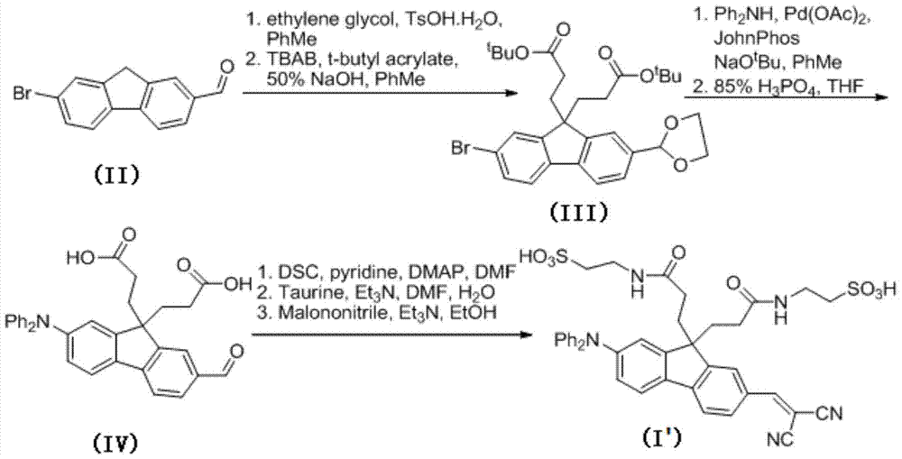 Water-Soluble Fluorene Compounds and Their Application in Protein Analysis