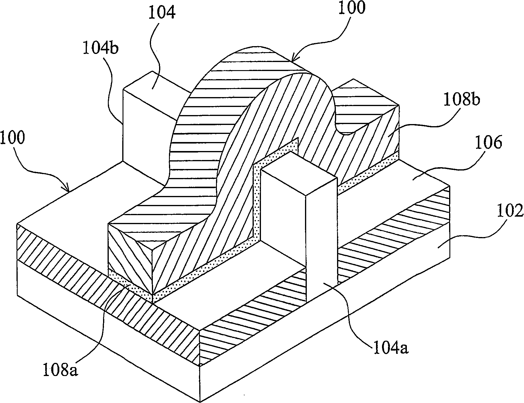 Method of fabrication of a finfet element