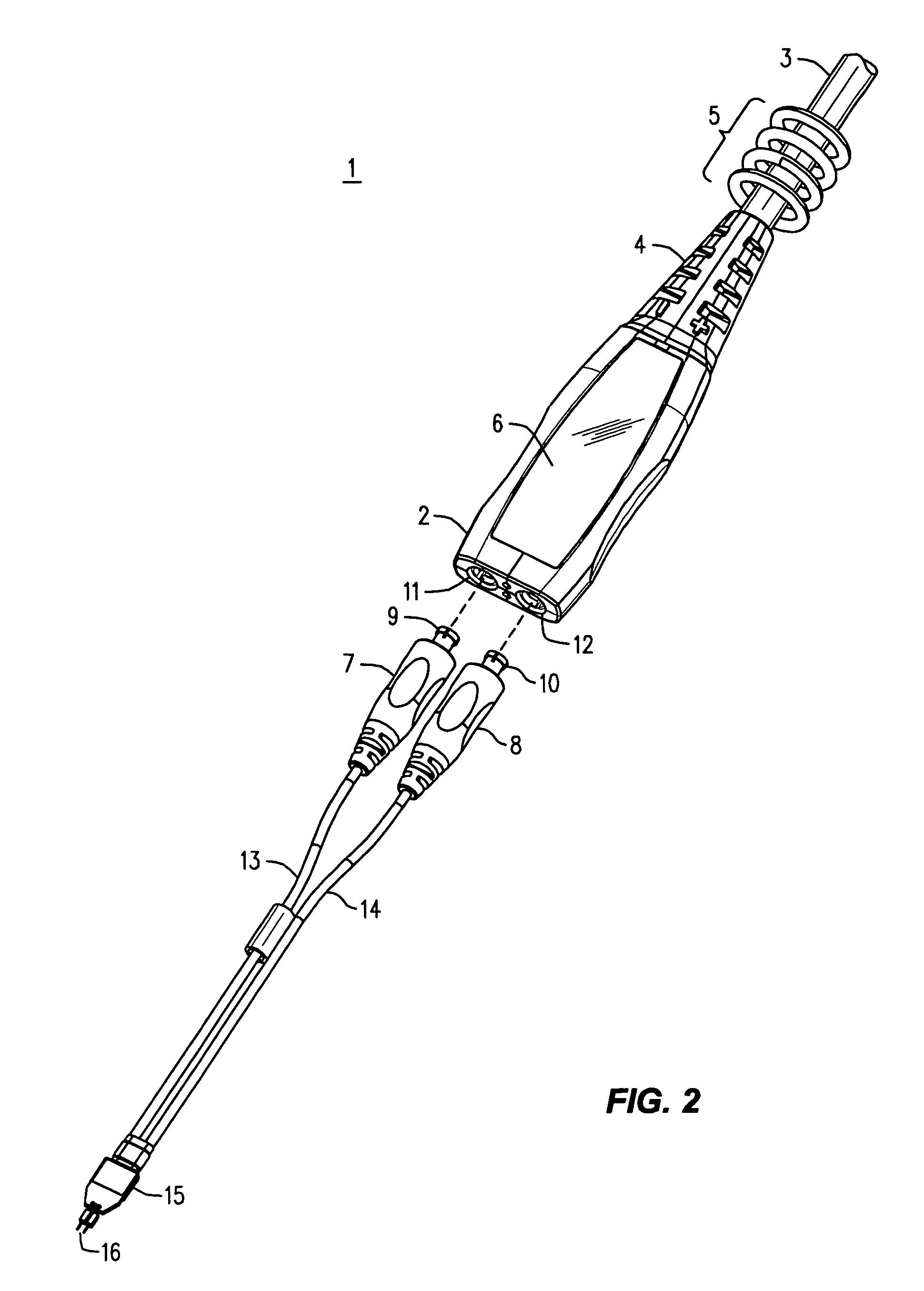 Housing for a thin active probe