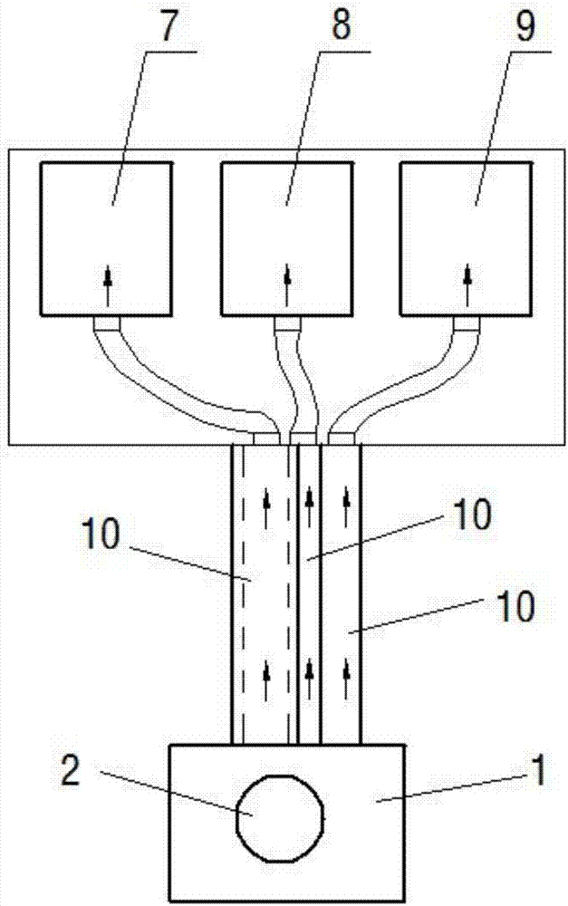 Water distribution device and water-consuming system with same