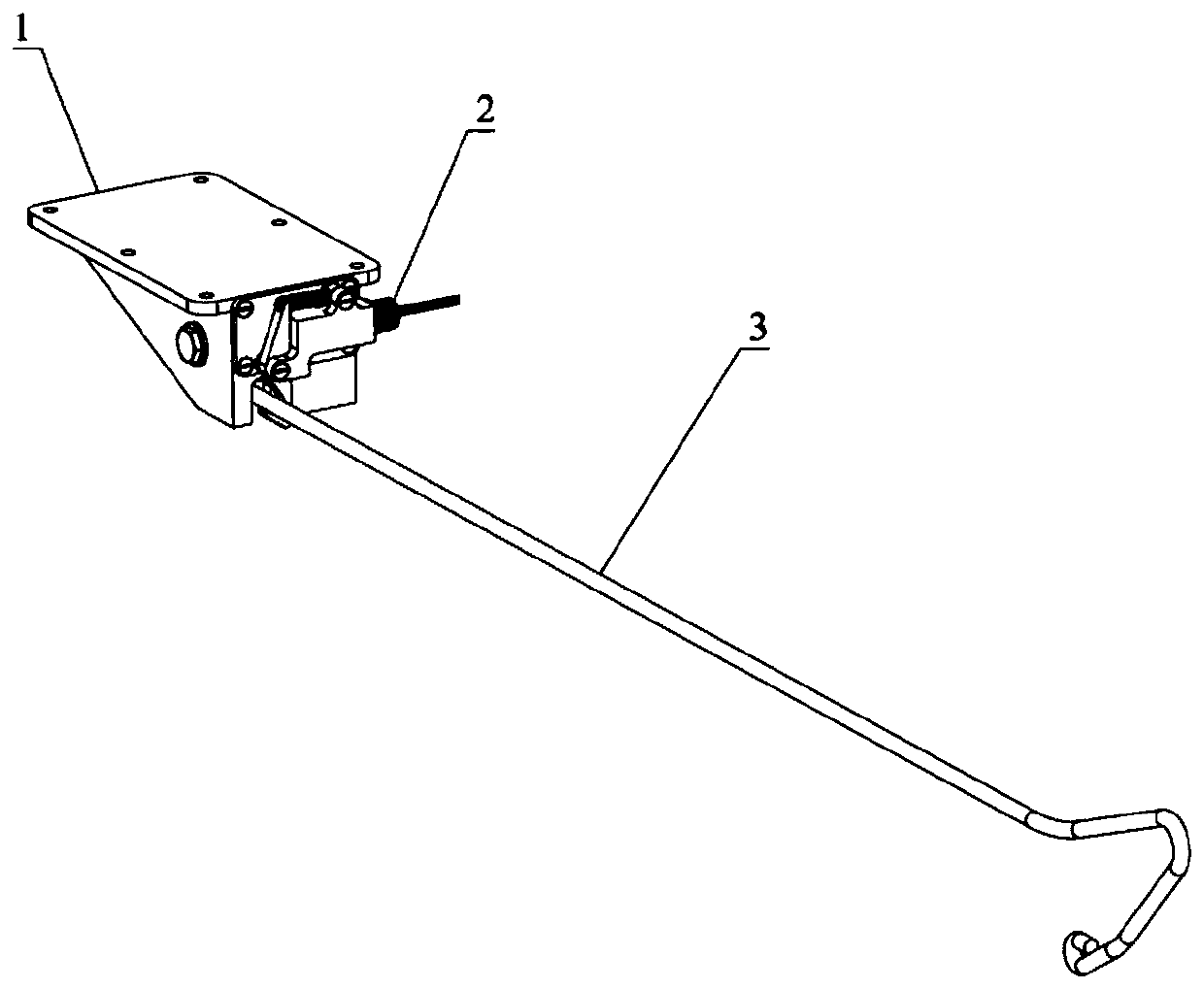 Retractable arresting hook device of unmanned aerial vehicle