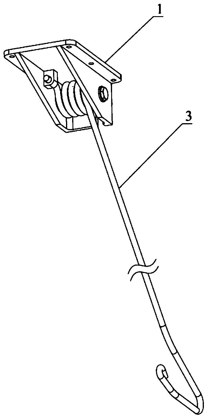 Retractable arresting hook device of unmanned aerial vehicle