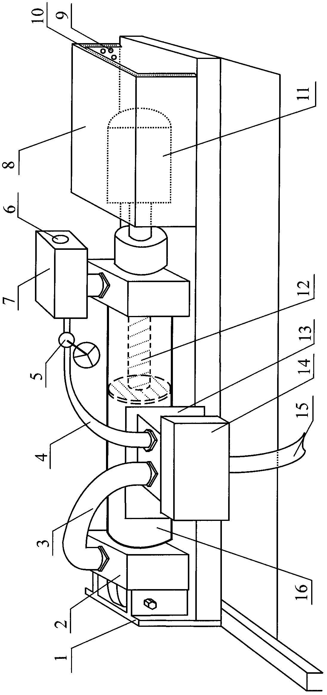 Bunker wall vibration air hammer