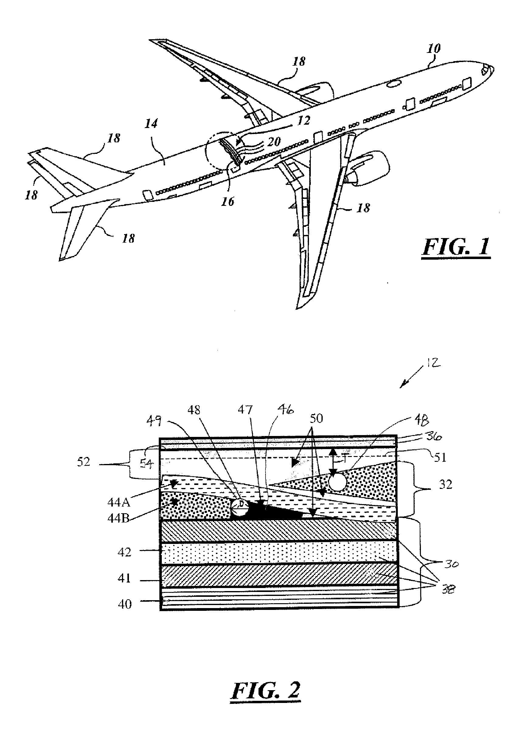 Environmentally stable hybrid fabric system for exterior protection of an aircraft