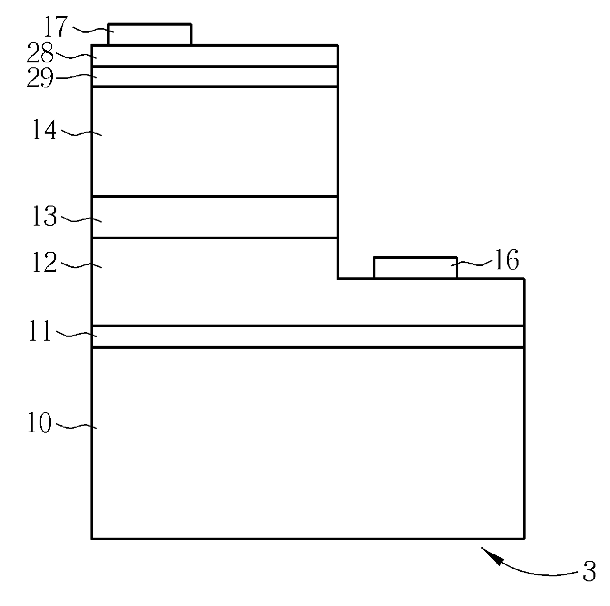 Ternary nitride-based buffer layer of a nitride-based light-emitting device and a method for manufacturing the same