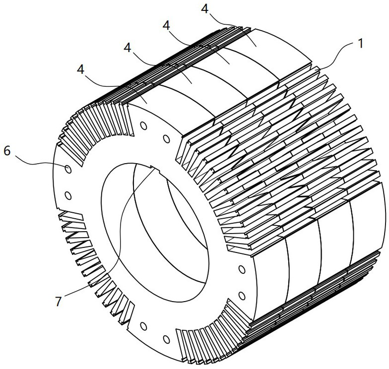 Rotor core and steam turbine generator with rotor core