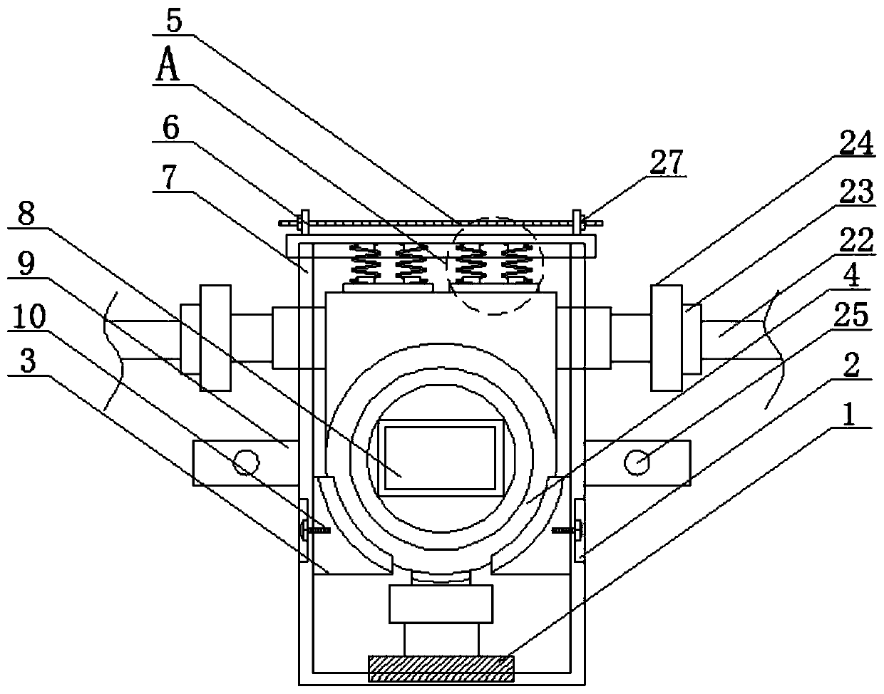 Protection device for electrochemical sensor and based on graphene composite material