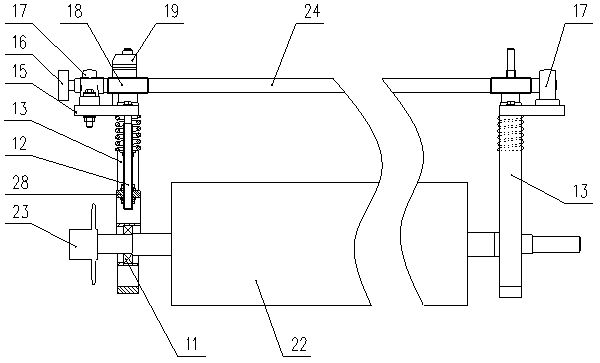 Extrusion molding device of glass-magnesium board material
