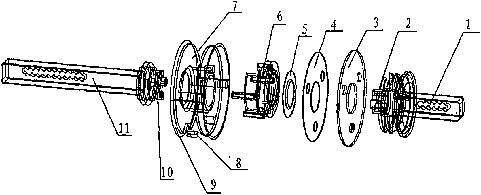 Intelligent electronic lock clutch structure