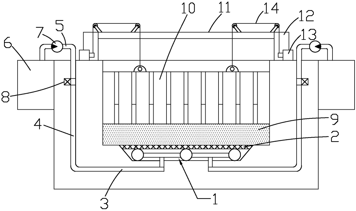 River silt cleaning device and construction method