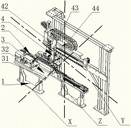 Slider lock assembly and automatic upper rail and lower rail assembly device and assembly method thereof