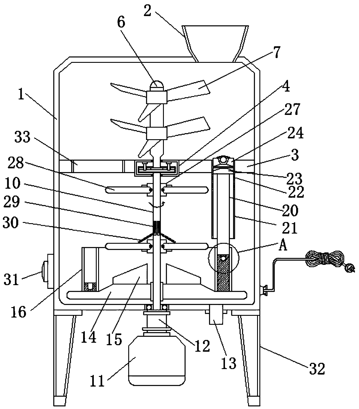 Intelligent electricity-saving energy-saving slurry stirring device