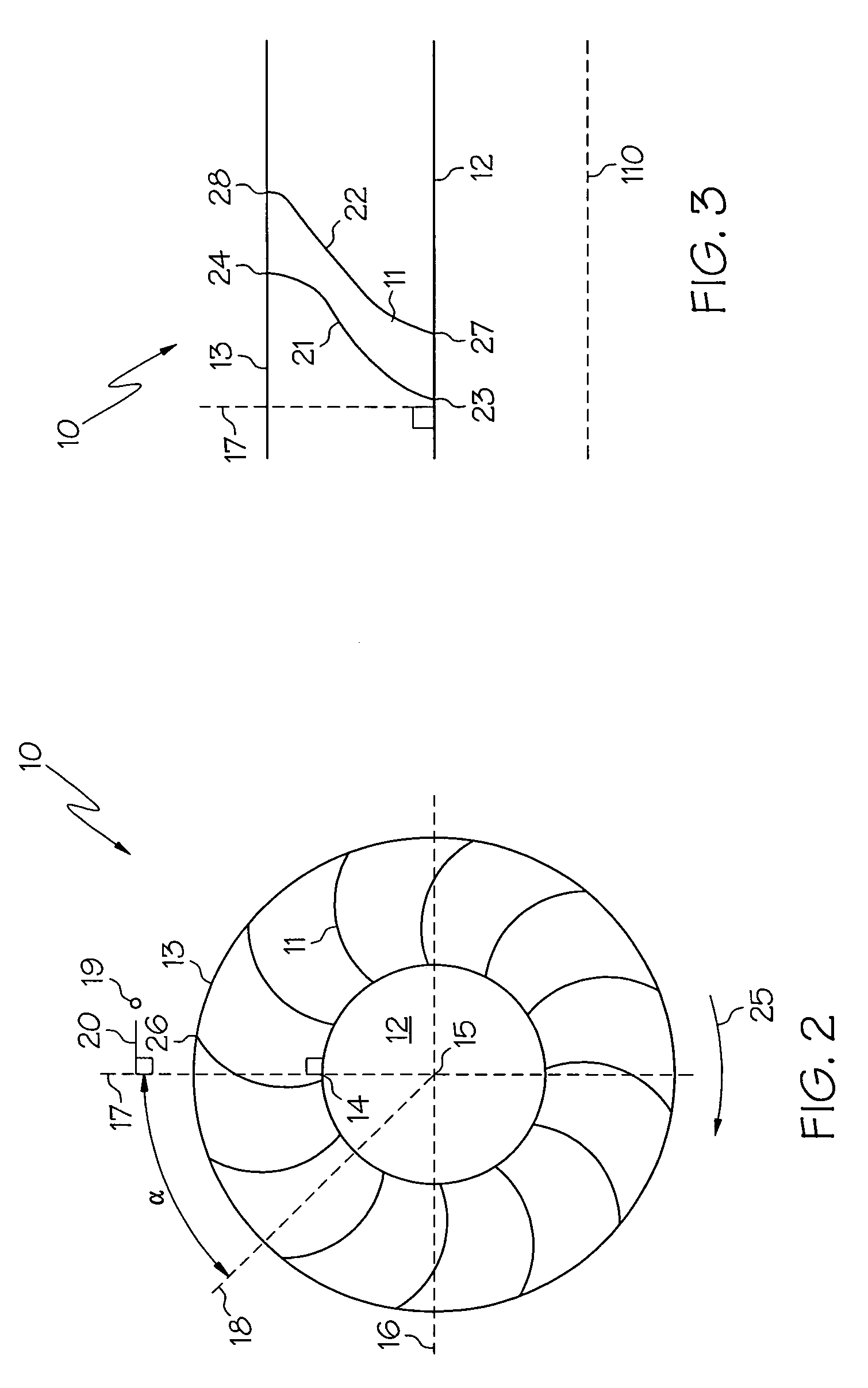 Nonlinearly stacked low noise turbofan stator