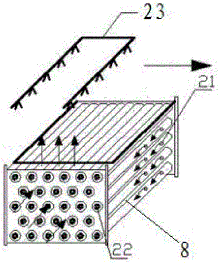 Press-in tube type counterflow dew point indirect evaporative cooling and mechanical refrigeration combined air conditioning unit