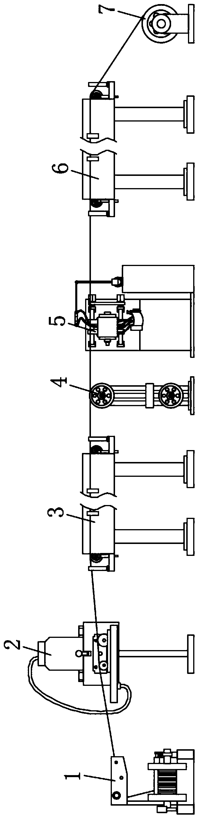 Production method and production equipment of high-voltage damping wire